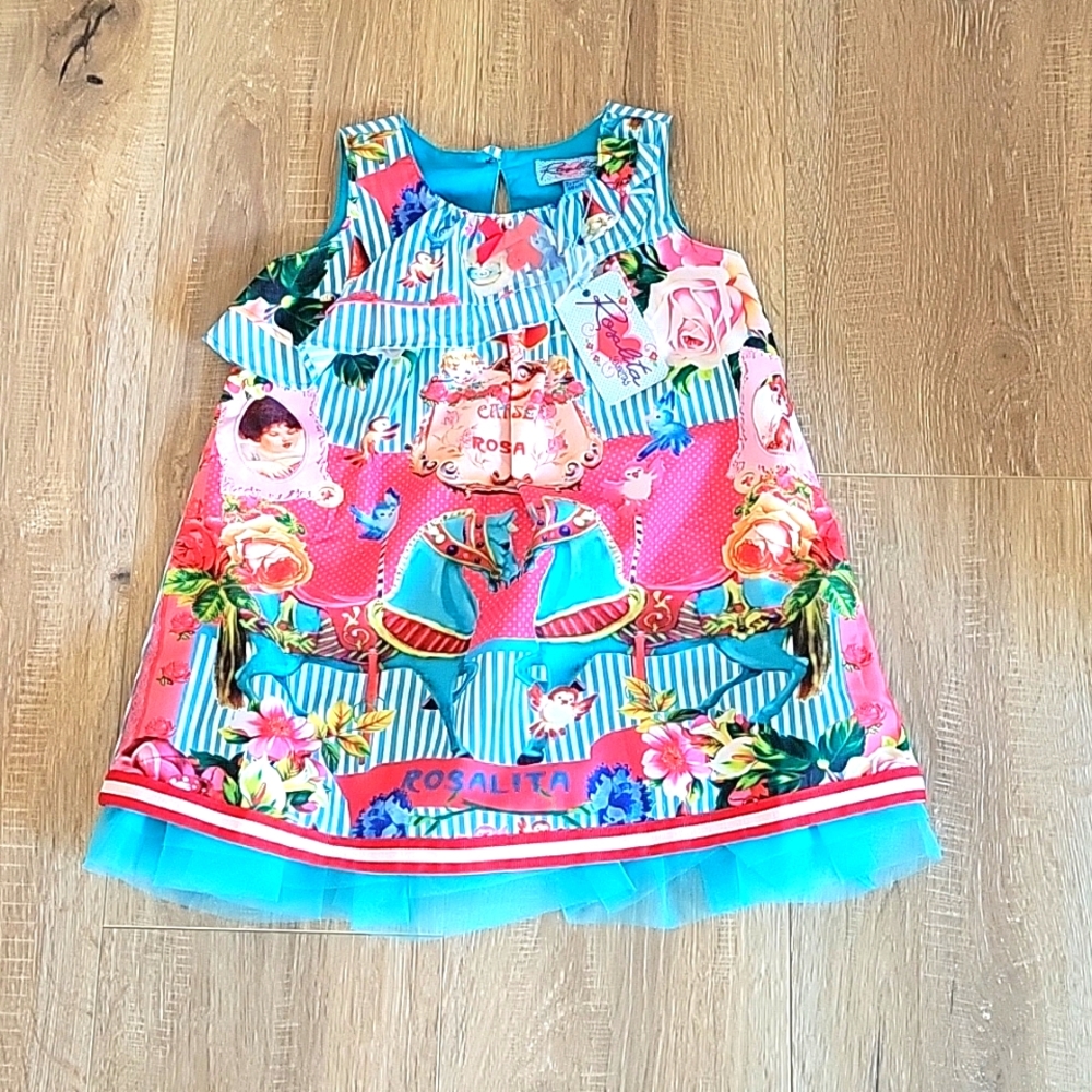 NWT Rosalitas Senoritas Girls Tunic Dress size 3 years